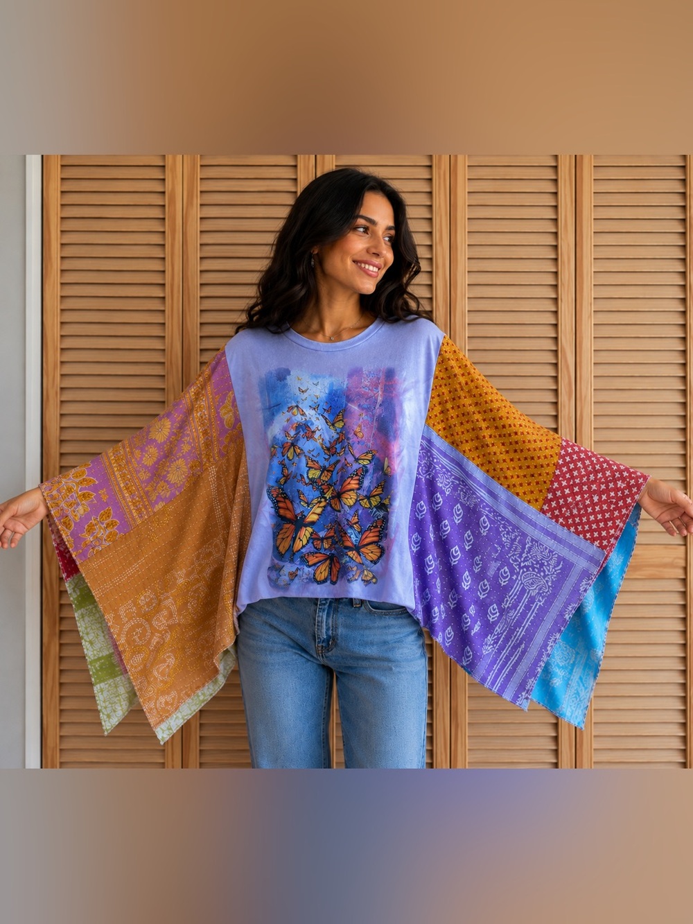 Butterfly Boho Shirt- NWOT